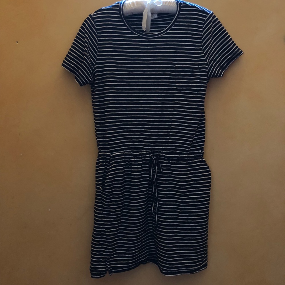 Cute Stripped Casual Shirt Dress